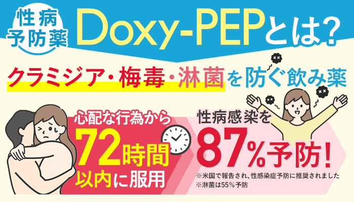 性行為後72時間の内服で梅毒を87%予防するDoxy PEP/ドキシペップ