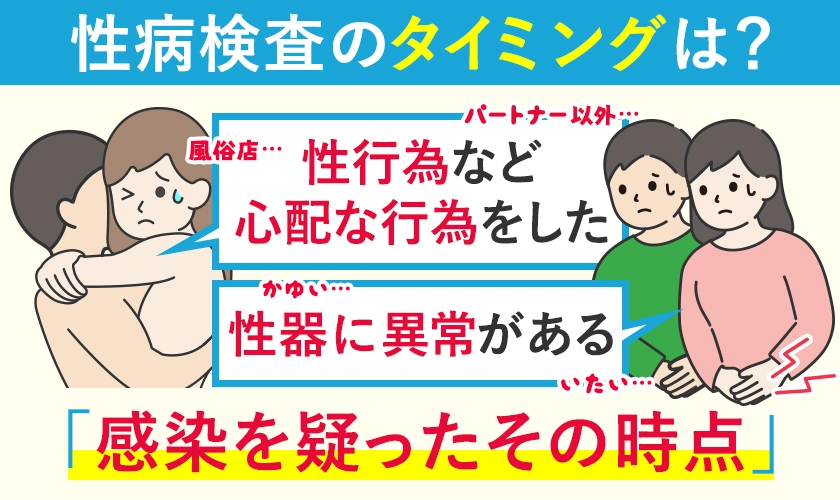 性病検査のタイミングは？