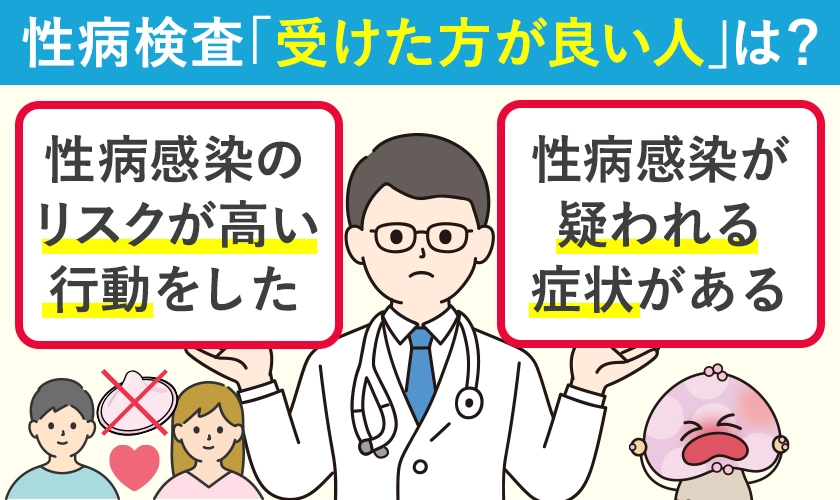 性病検査を受けた方が良い人は